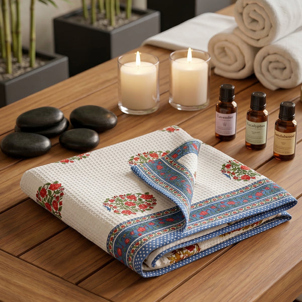 250 GSM Cotton Waffle Bath Towel | 147 × 76 cm
