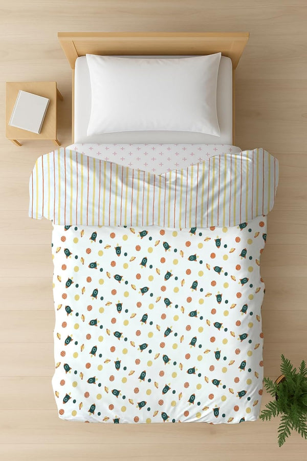 Mafatlal CuddleCot Dohar – Dark Green, Mulmul/Muslin Cotton