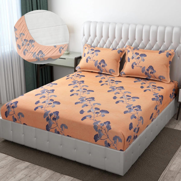 Mafatlal Plush Bedsheet – Rose Bud, Fitted, Glace Cotton