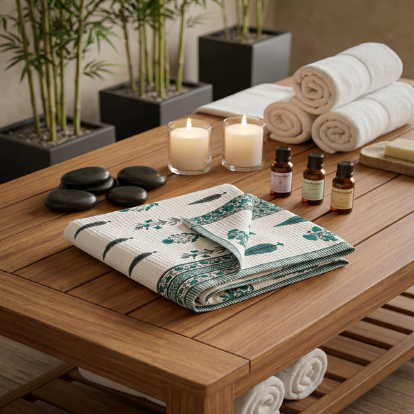 250 GSM Cotton Waffle Bath Towel | 147 × 76 cm