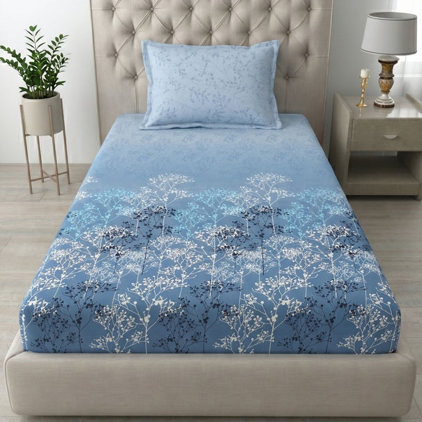 186 TC 100% Cotton Single Bedsheet | 90 x 60 Inches