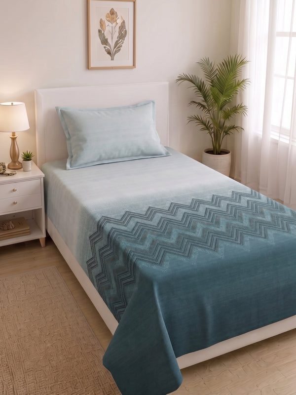 186 TC 100% Cotton Single Bedsheet | 90 x 60 Inches