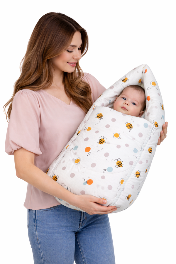 Baby Sleeping Bag 25x12 Inch | Soft Inner Fabric | Lightweight & Travel-Friendly | Pack of 1