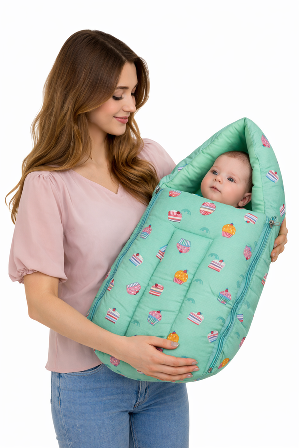 Baby Sleeping Bag 25x12 Inch | Soft Inner Fabric | Lightweight & Travel-Friendly | Pack of 1