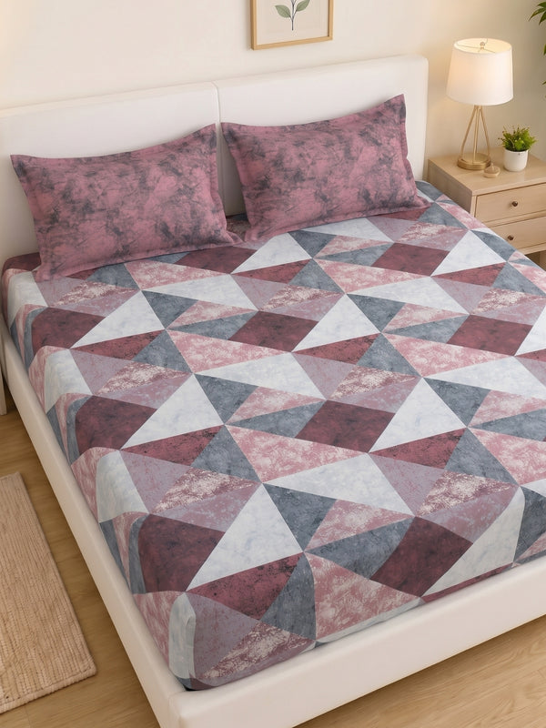 186 TC 100 % Cotton Bedsheet King Size | 108 x 108 Inches