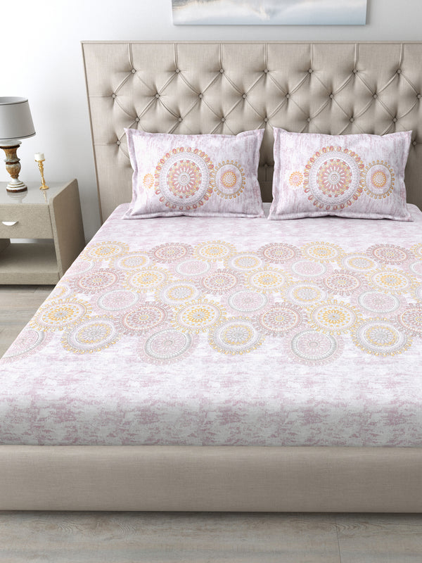 186 TC 100% Cotton King Size Bedsheet | 108 x 108 Inches