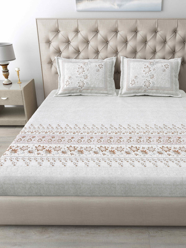 186 TC 100% Cotton King Size Bedsheet | 108 x 108 Inches
