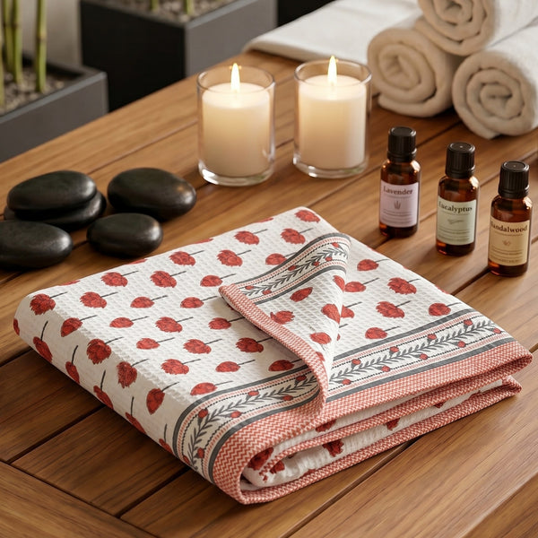 250 GSM Cotton Waffle Bath Towel | 147 × 76 cm