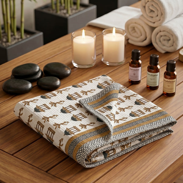 250 GSM Cotton Waffle Bath Towel | 147 × 76 cm