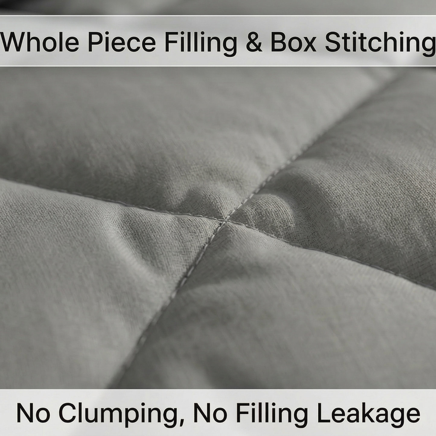 Impress Premium 150 GSM Quilted Solid Comforter for Double Bed | 90 x 100 Inch | Frost Grey