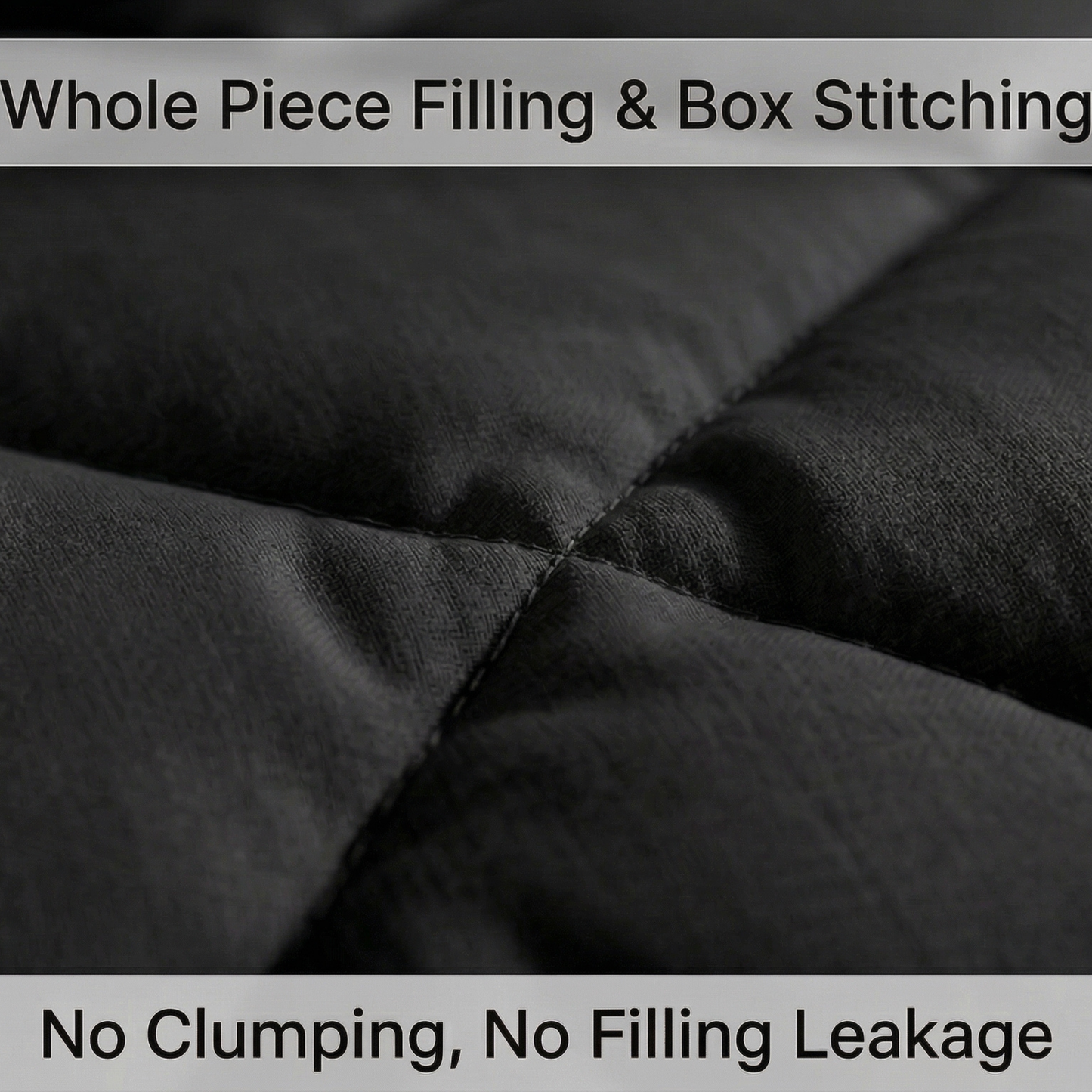 Impress Premium 150 GSM Quilted Solid Comforter for Double Bed | 90 x 100 Inch | Raven Black