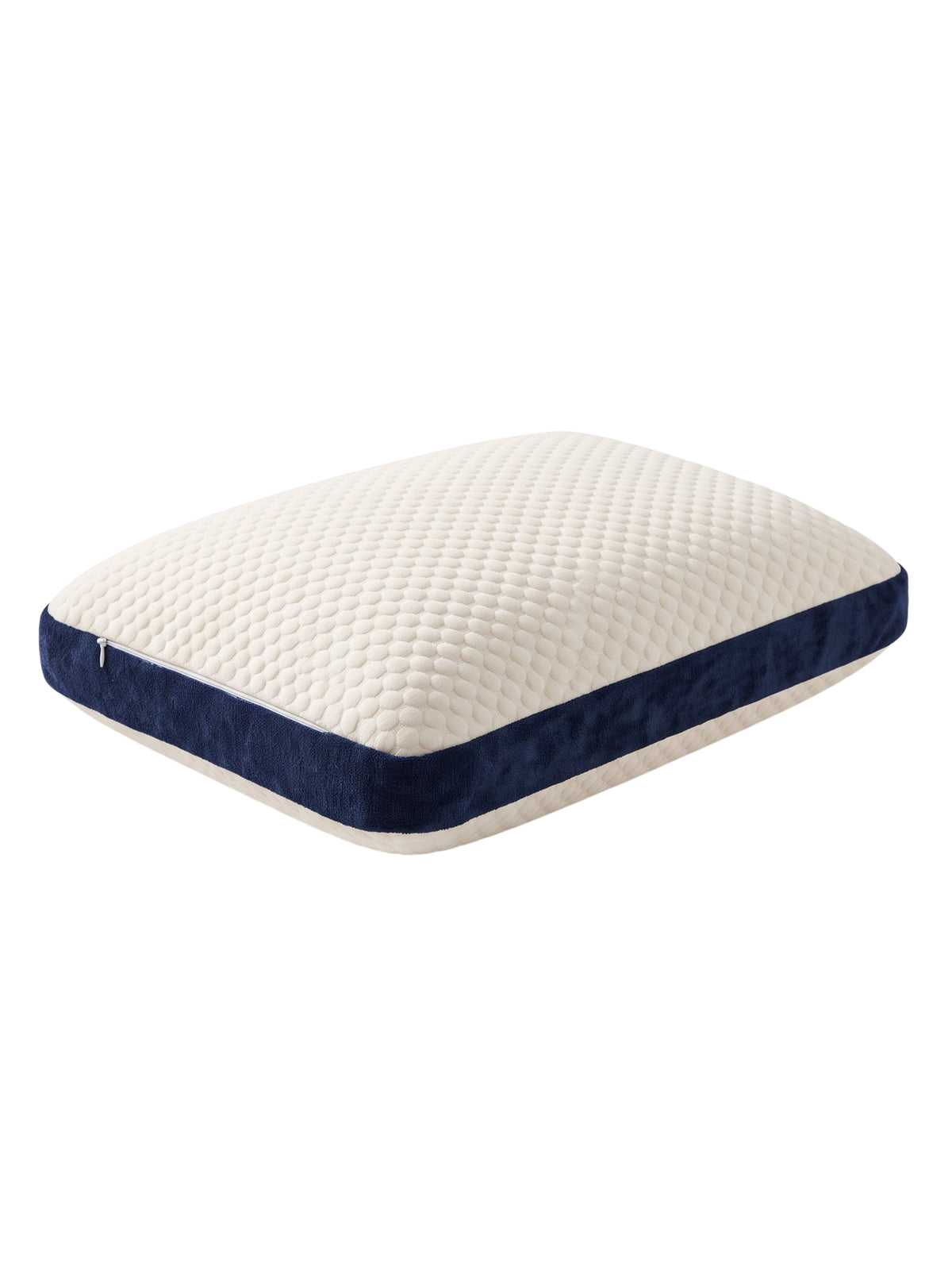 Memory Foam Pillow for Sleeping | High Loft 4.5 Inch | 100% Visco-Elastic Memory Foam | Neck & Shoulder Support | Knitted Jacquard Cover | 23 x 15 x 4.5 Inches | White | Pack of 1
