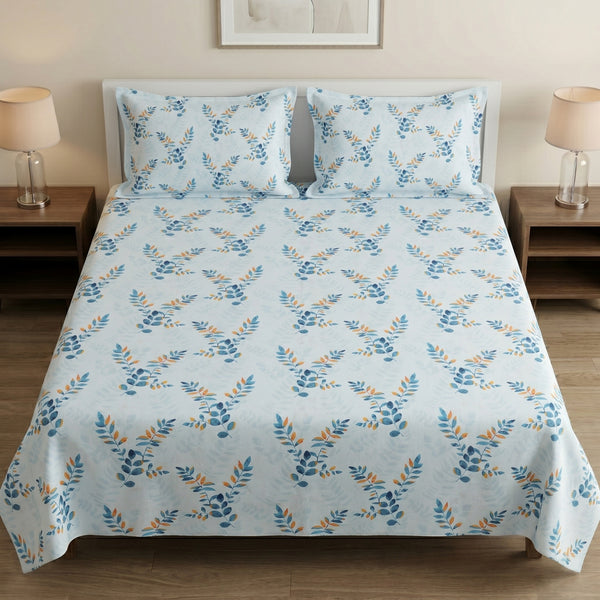 186 TC 100 % Cotton King Bedsheet | 108 x 108 Inch