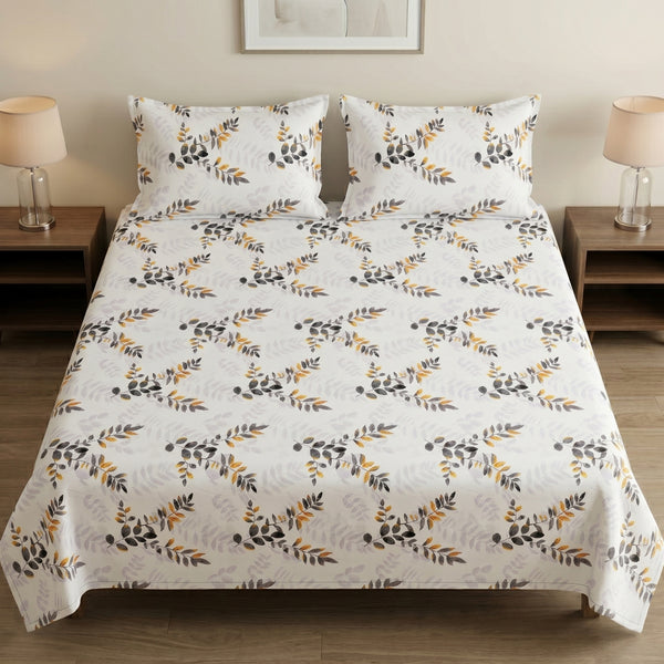 186 TC 100 % Cotton King Bedsheet | 108 x 108 Inch