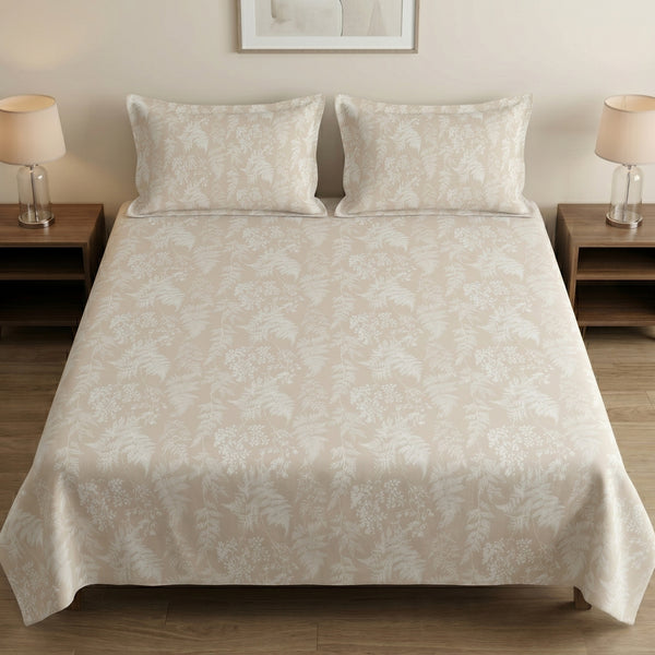 186 TC 100 % Cotton King Bedsheet | 108 x 108 Inch
