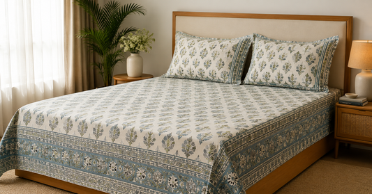 bedsheet with pillow cover combo