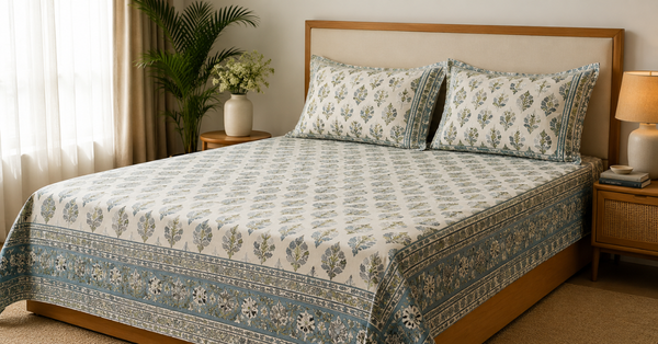 bedsheet with pillow cover combo