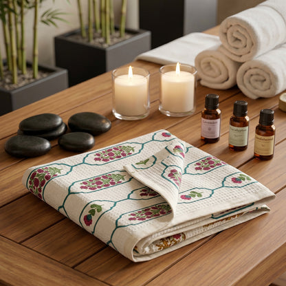 250 GSM Cotton Waffle Bath Towel | 147 × 76 cm