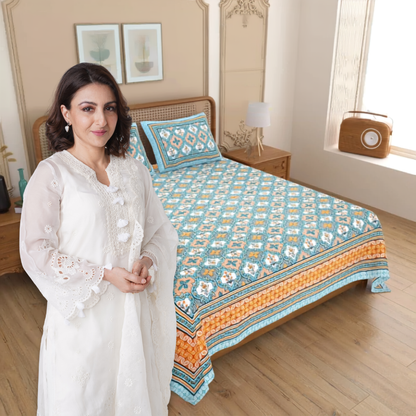 Mafatlal Upvan Double Bed Cotton Bedsheet