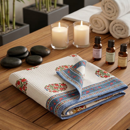 250 GSM Cotton Waffle Bath Towel | 147 × 76 cm
