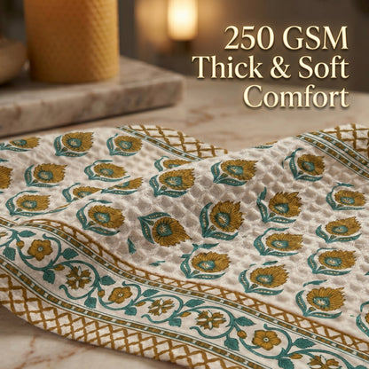 250 GSM Cotton Waffle Bath Towel | 147 × 76 cm