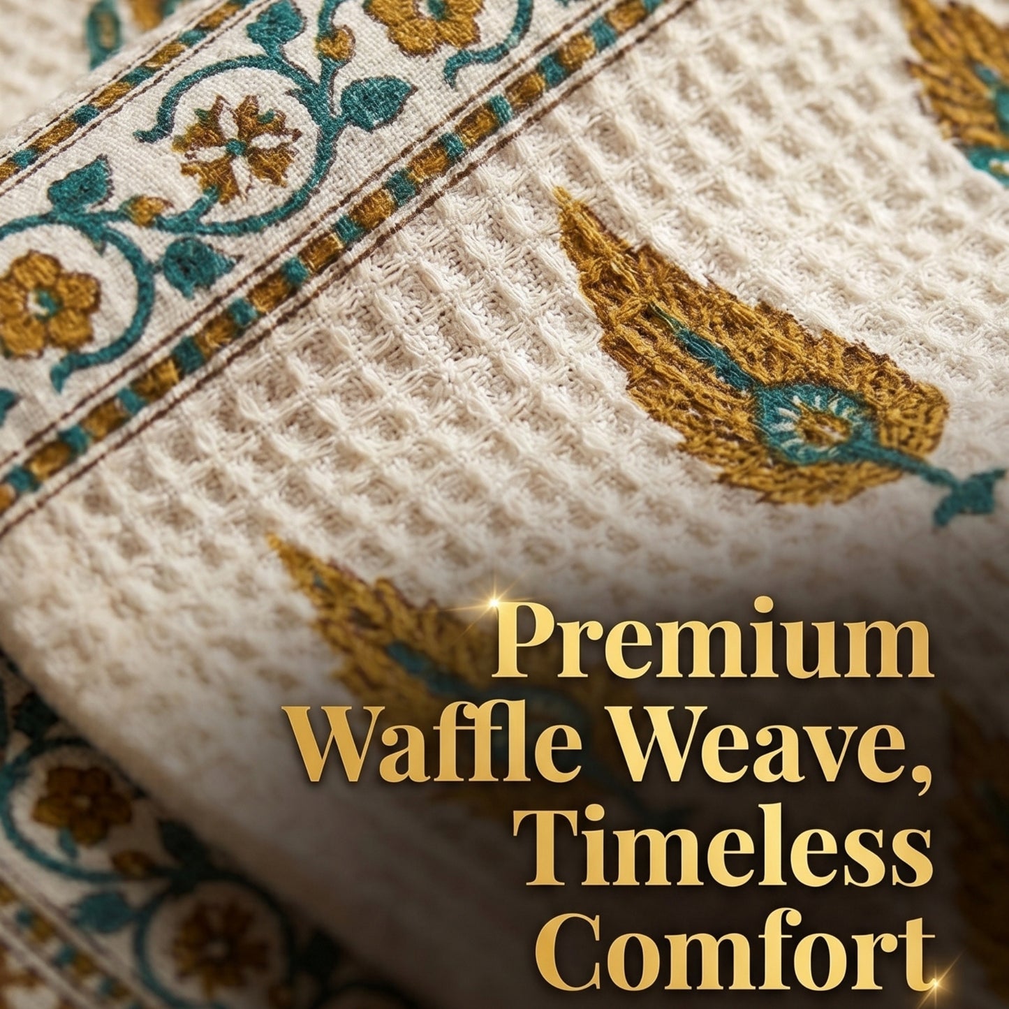 250 GSM Cotton Waffle Bath Towel | 147 × 76 cm