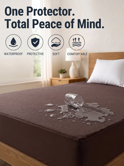 Waterproof Queen Mattress Protector (60"x78") – Breathable & Noiseless |CHOCO