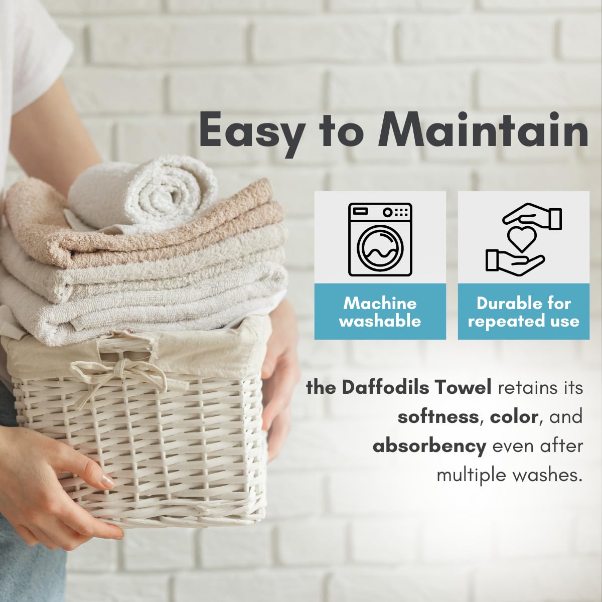 Daffodil 550 GSM Cotton Bath Towel
