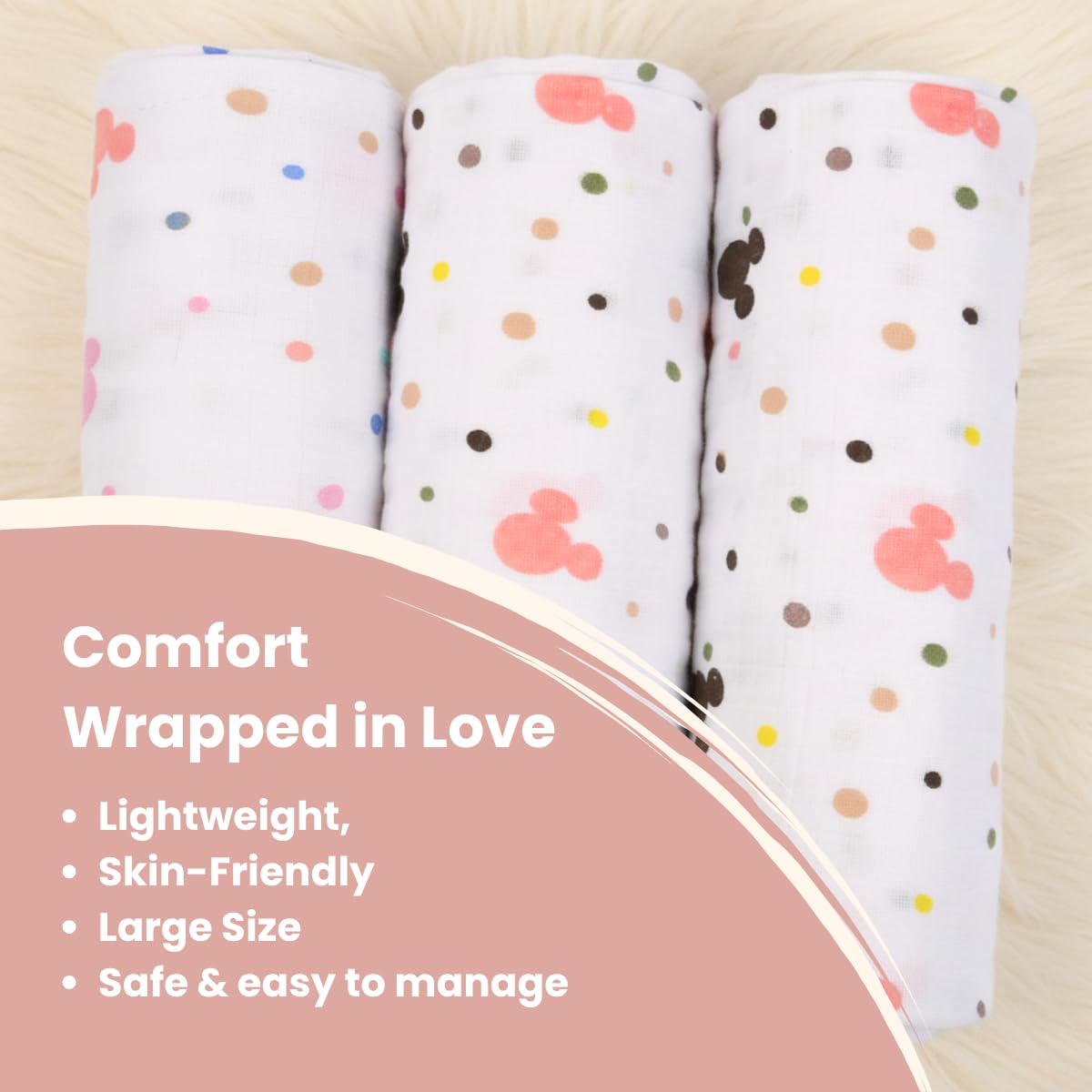 Mafatlal Coo Coo Swaddle, Mulmul/Muslin Cotton