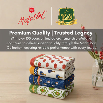 Mafatlal Madhuban Towel Set – Oil Yellow, Cotton