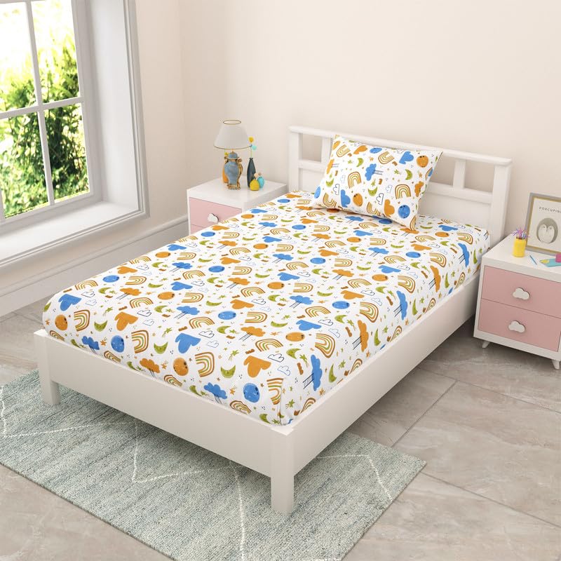 Mafatlal Coo Coo Bedsheet – Rainbow, Single, Cotton