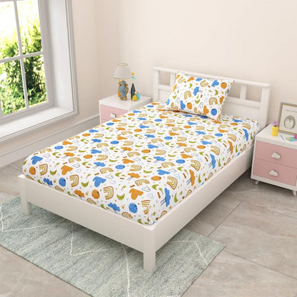 Mafatlal Coo Coo Bedsheet – Rainbow, Single, Cotton