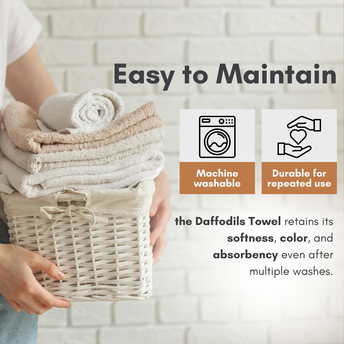 Mafatlal Daffodil Bath Towel – Brown, Cotton