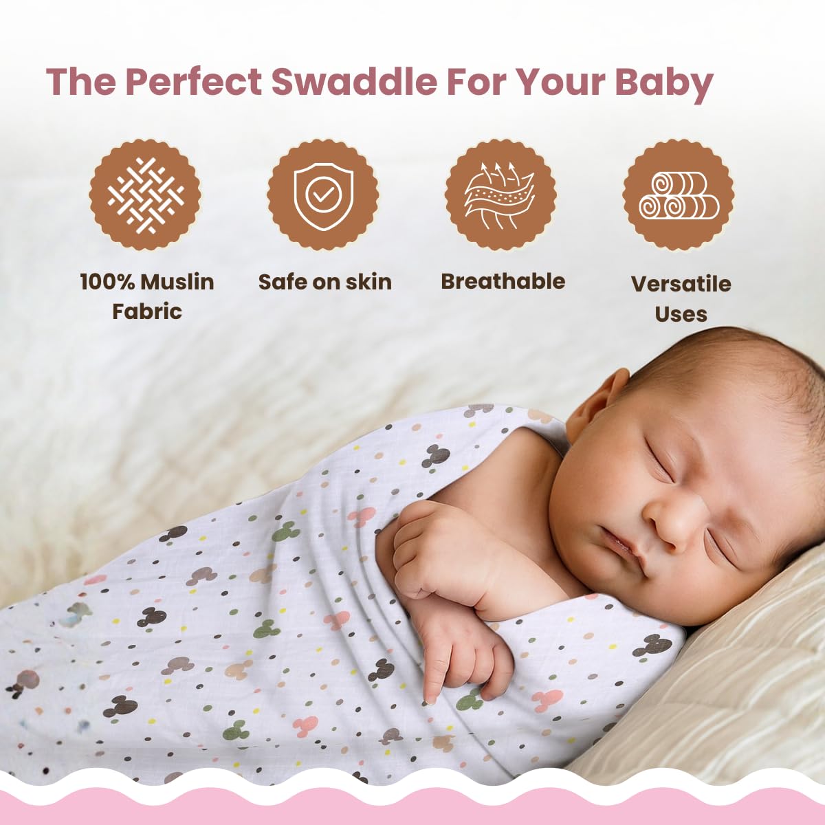 Mafatlal Coo Coo Swaddle, Mulmul/Muslin Cotton