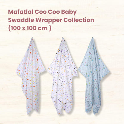 Mafatlal Coo Coo Swaddle – Tropical Birds, Mulmul/Muslin Cotton