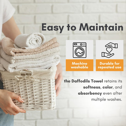 Mafatlal Daffodil Bath Towel – Orange, Cotton