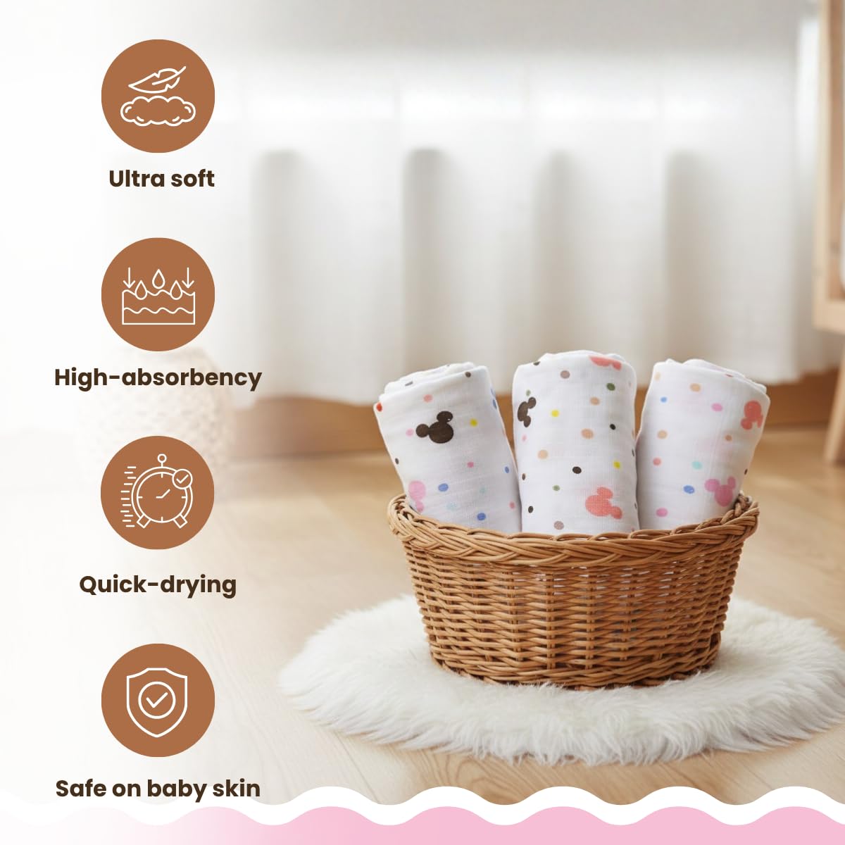 Mafatlal Coo Coo Swaddle, Mulmul/Muslin Cotton