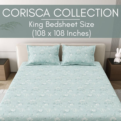 Corsica Premium King Size Cotton Bedsheet