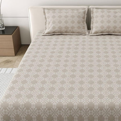 Mafatlal Classic Comfort Bedsheet – Ash Grey, Double, Cotton