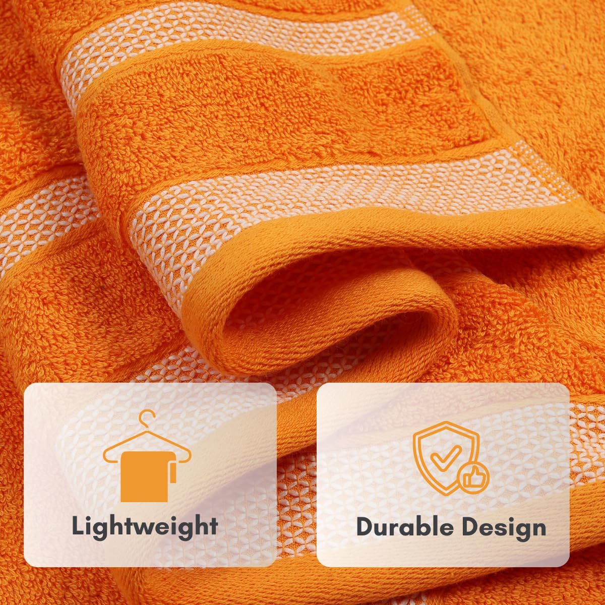 Mafatlal Daffodil Bath Towel – Orange, Cotton