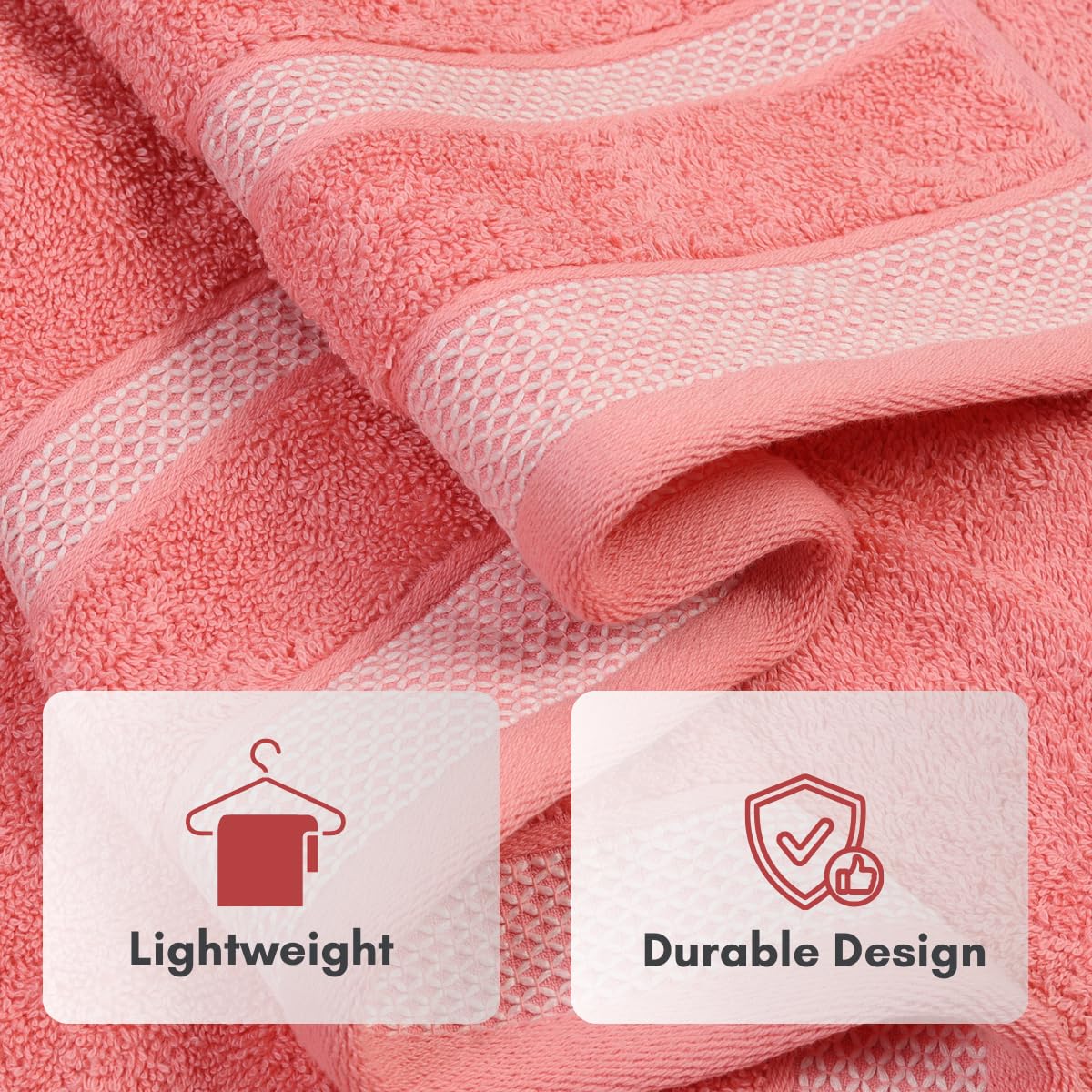Mafatlal Daffodil Bath Towel – Pink, Cotton