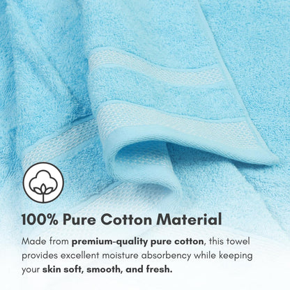 Mafatlal Daffodil Bath Towel – Blue, Cotton