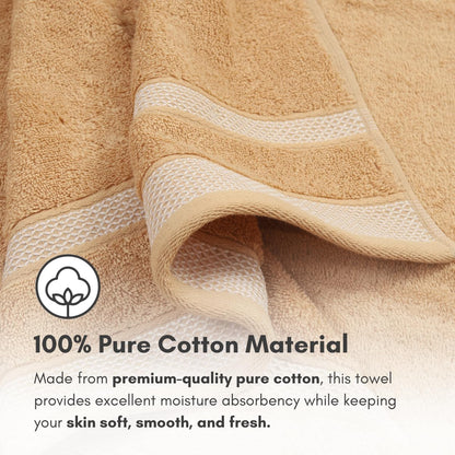 Mafatlal Daffodil Bath Towel – Brown, Cotton