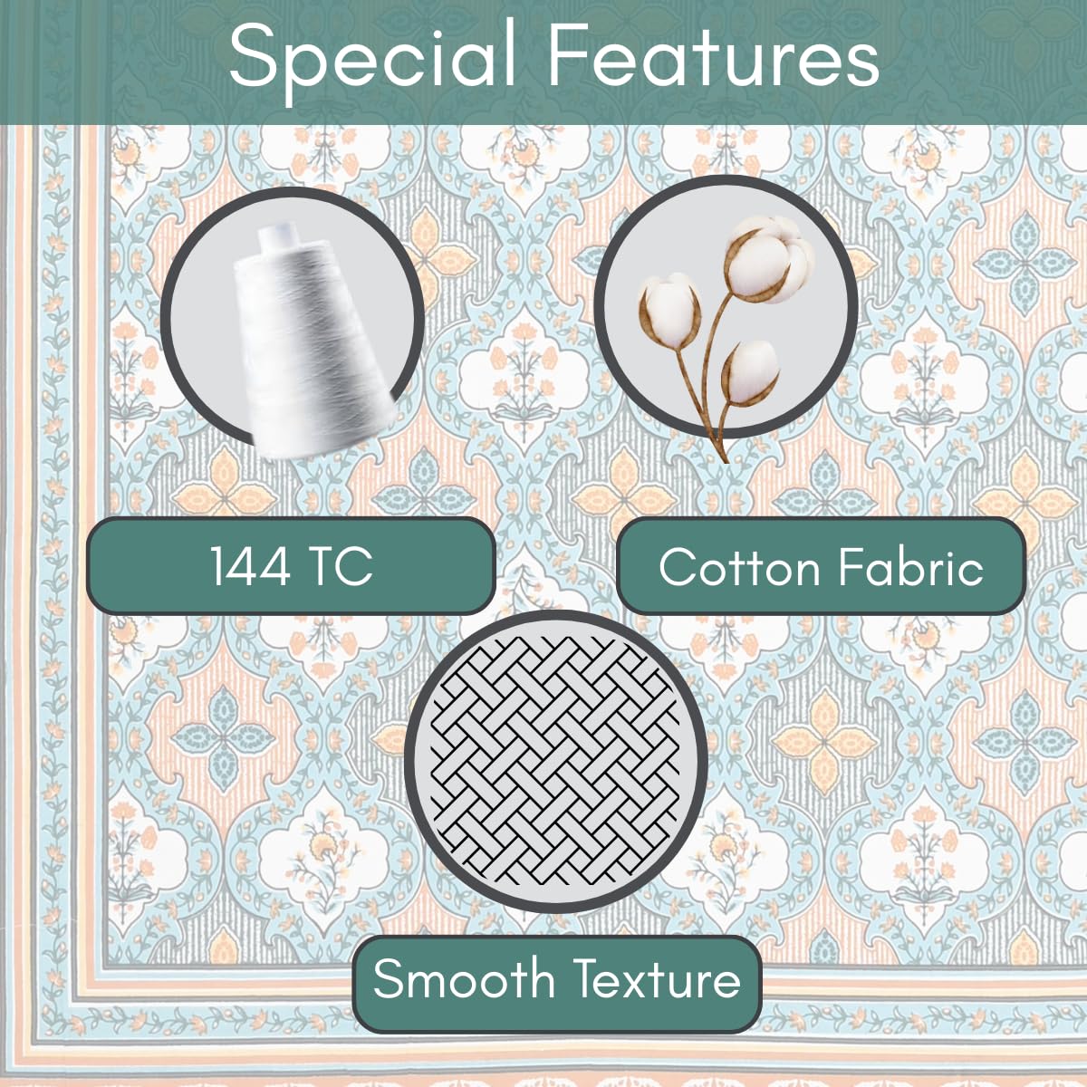 Upvan Double Bed Cotton Bedsheet