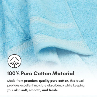 Mafatlal Daffodil Bath Towel – BLU/Pink, Cotton