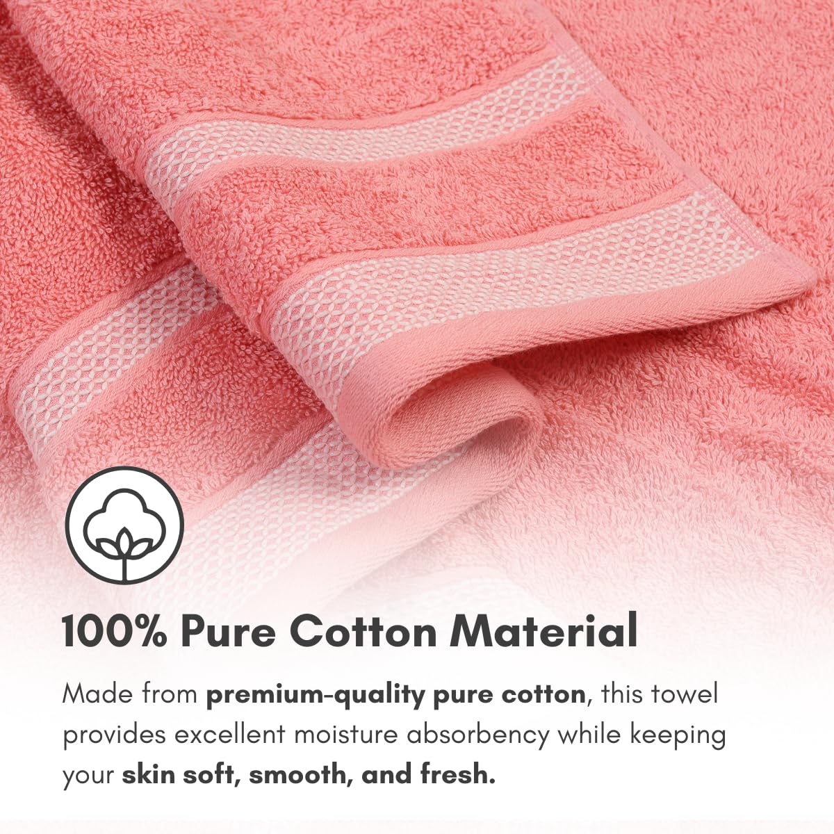 Mafatlal Daffodil Bath Towel – Pink, Cotton
