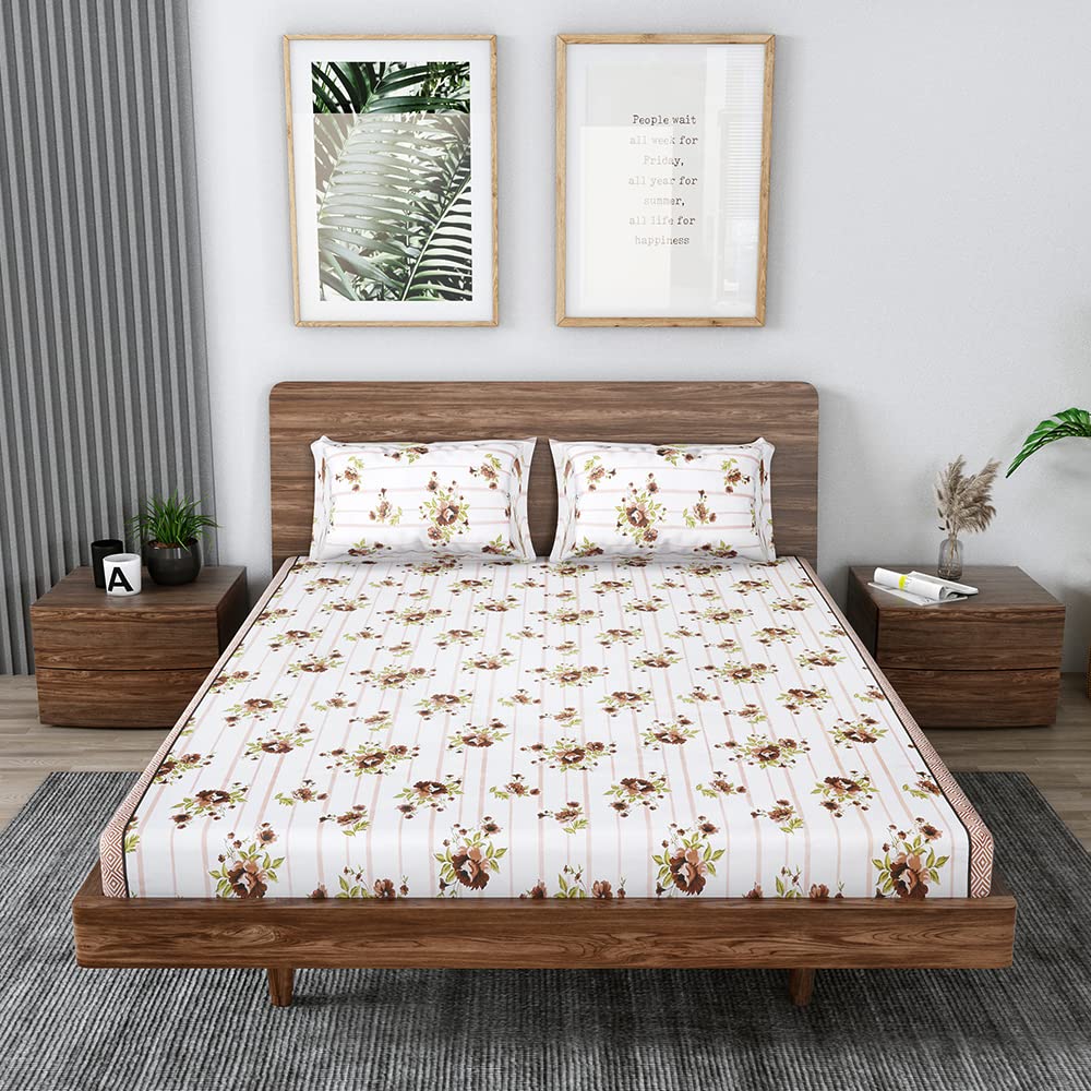 grandious twill king size cotton bedsheet