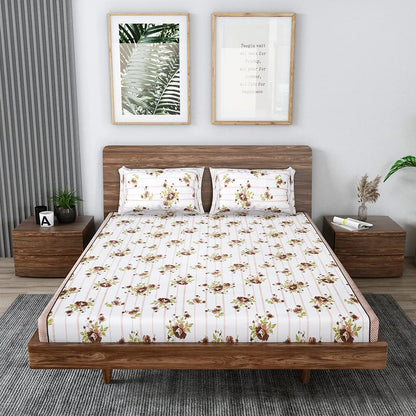 grandious twill king size cotton bedsheet
