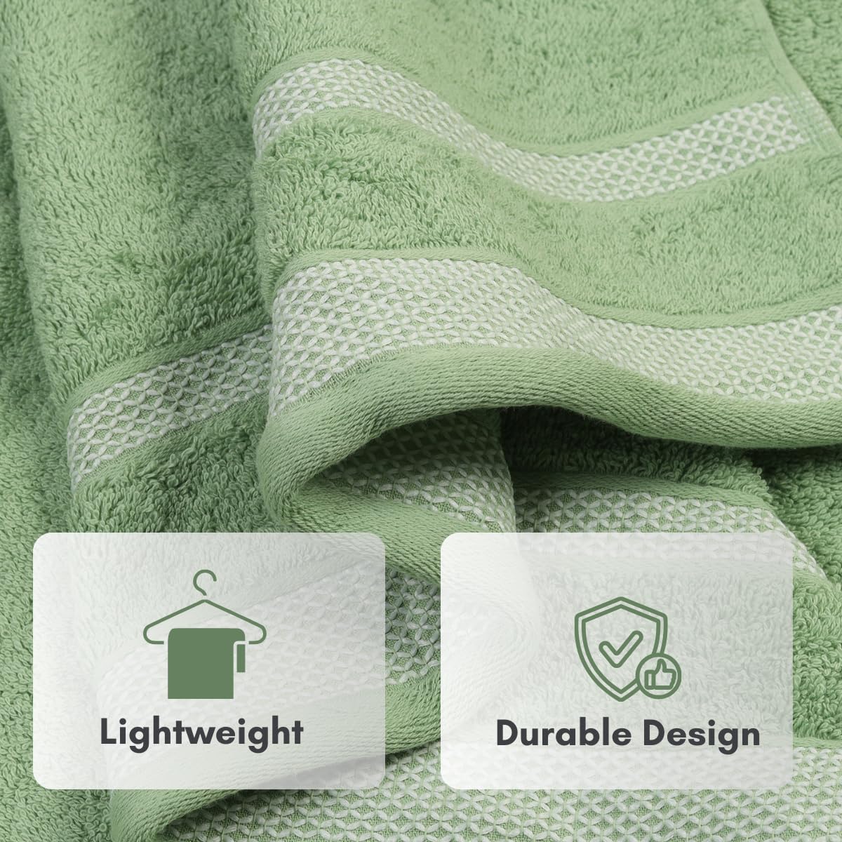 Mafatlal Daffodil Bath Towel – Grn/Blu, Cotton