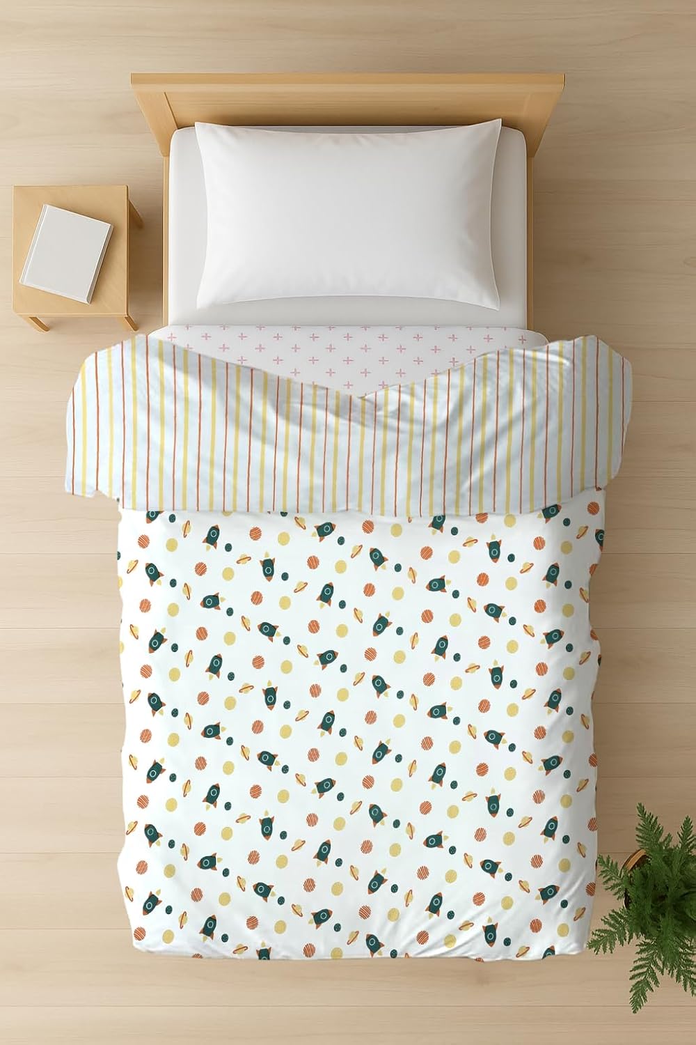 Mafatlal CuddleCot Dohar – Dark Green, Mulmul/Muslin Cotton